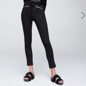 Rag & Bone Lace-up High Rise Jeans